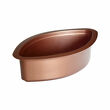 Boat-shaped bowl 21 cm length, color copper