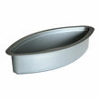 Boat-shaped bowl 32 cm length, color silver