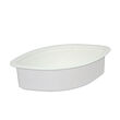 Boat-shaped bowl 25 cm length, color white