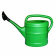 Watering can with plastic strainer 14 liters, color green