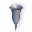 Vase spike small, color silver