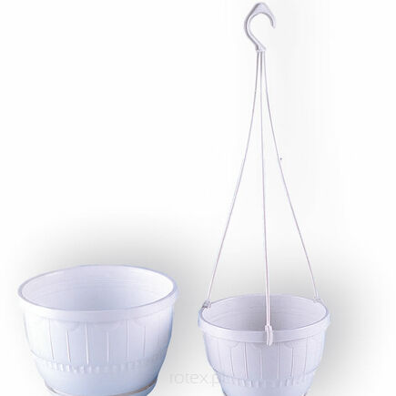 Hanging flowerpot with base